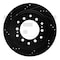 Dynamic Friction Co BRAKE ROTOR DRILLED AND SLOTTED BLACK 633-76143L - alternate 1